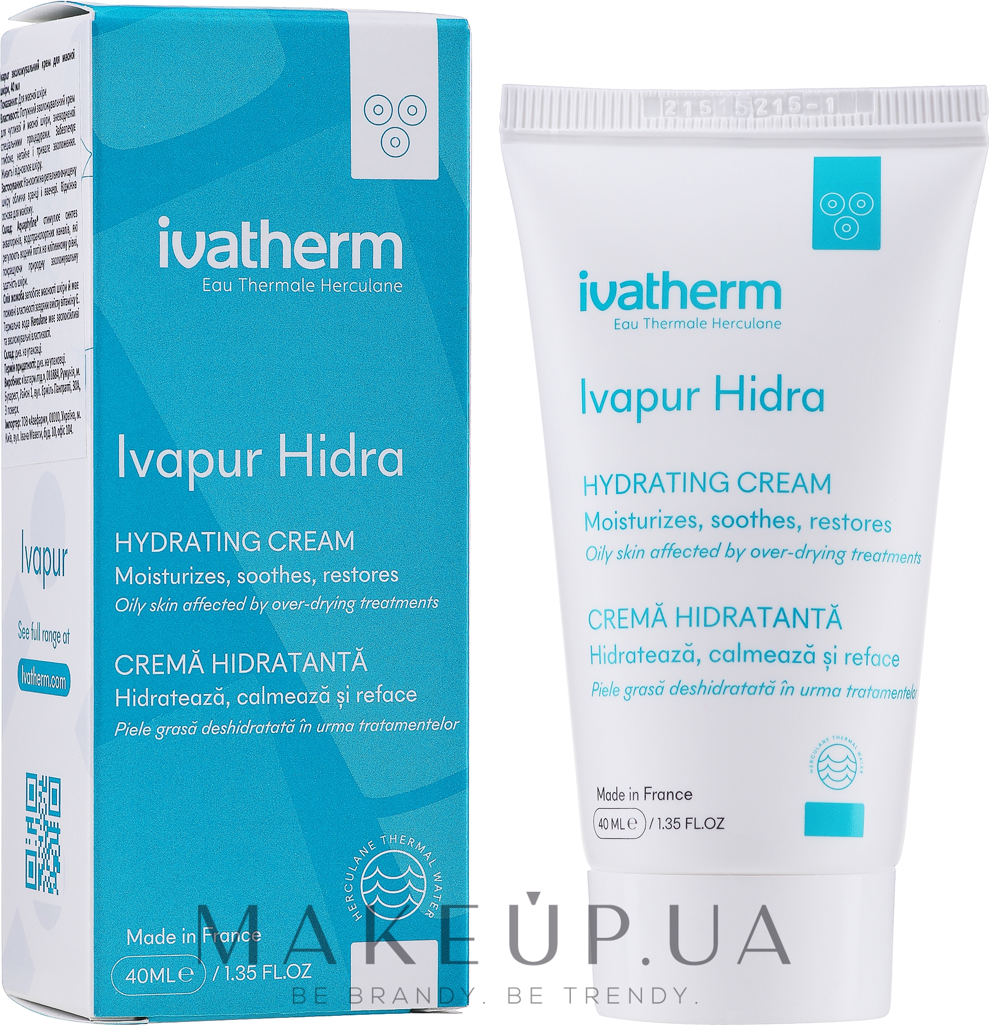 Ivapur увлажняющий крем для жирной кожи - Ivatherm Ivapur Hidra Cream — фото 40ml