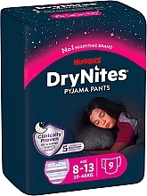 Трусики-подгузники "Dry Nights" для девочек (30-48 кг, 9 шт) - Huggies — фото N2