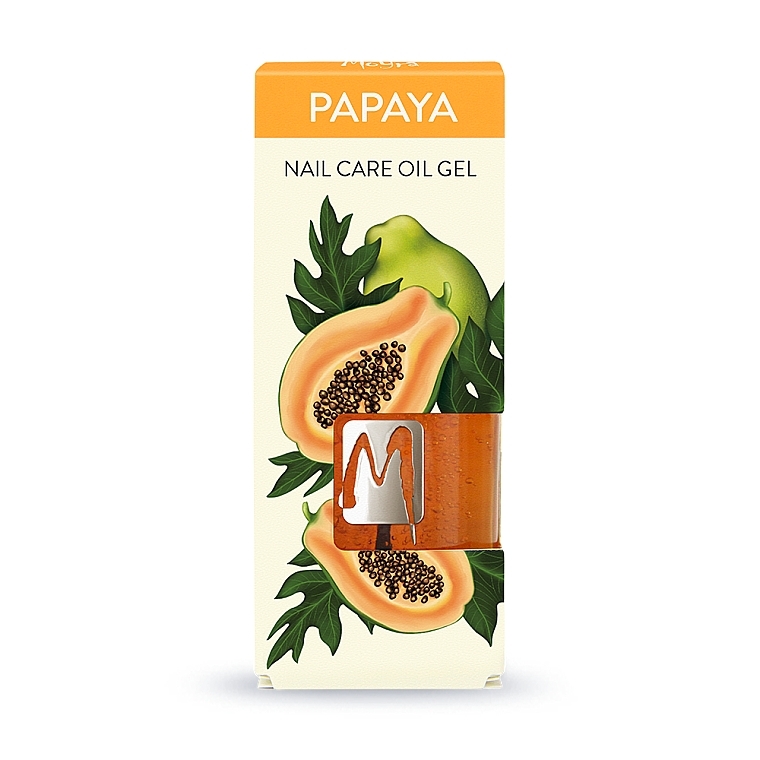 Масло-гель для ухода за ногтями "Папайя" - Moyra Nail Care Oil Gel Papaya — фото N1