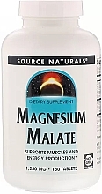 Пищевая добавка "Малат магния", 1250 мг - Source Naturals Magnesium Malate — фото N1