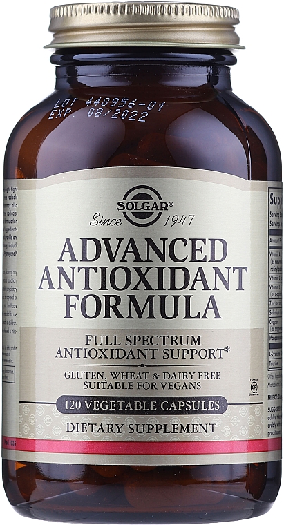 Пищевая добавка "Антиоксидантный комплекс" - Solgar Advanced Antioxidant Formula — фото N1