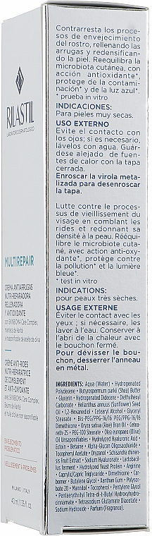 Антиоксидантный питательный крем-филлер против морщин - Rilastil Multirepair Nutri-Repairing Anti-Wrinkle Cream Filler And Antioxidant — фото N3