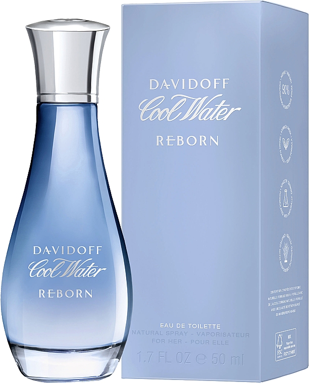 Davidoff Cool Water Reborn For Her - Туалетная вода — фото N2