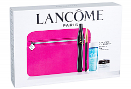 Духи, Парфюмерия, косметика Набор - Lancome All Eye Need Travel Set (eye/cr/5ml + makeup remover/30ml + mascara/6.2ml + crayon/0,7g + bag)