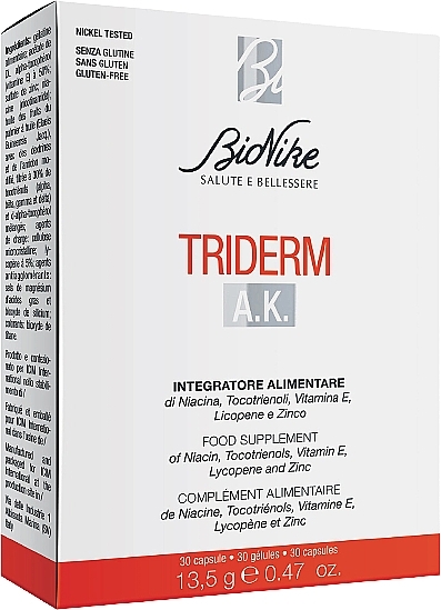 Харчова добавка - BioNike Triderm A.K. Food Supplement — фото N1