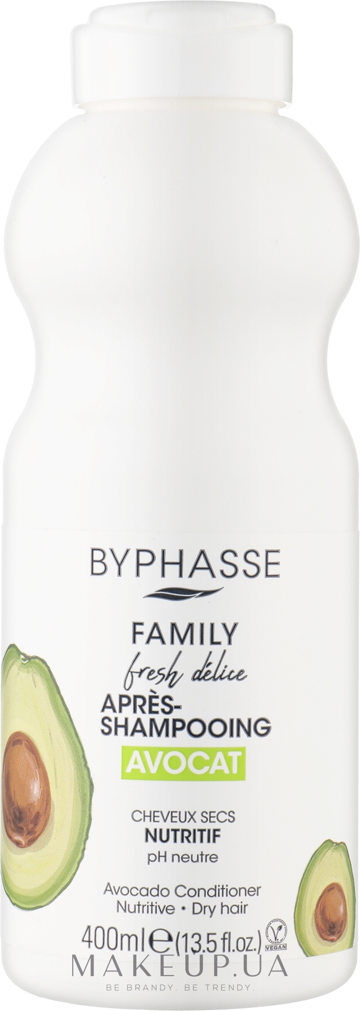 Кондиціонер для сухого волосся з авокадо - Byphasse Family Fresh Delice Conditioner — фото 400ml