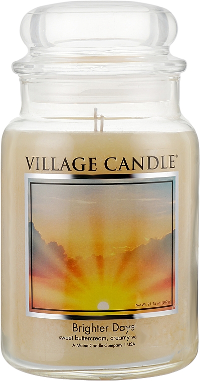Ароматическая свеча в банке - Village Candle Brighter Days — фото N1