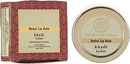 Натуральный аюрведический бальзам для губ "Личи" - Khadi Natural Ayurvedic Herbal Lip Balm Lychee  — фото N3