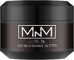 Гель камуфлирующий LED - M-in-M Gel LED Milkshake Glitter — фото N1