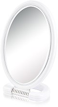 Зеркало косметическое 9510, овальное, двухстороннее, 22.5 см, белое - Donegal Mirror — фото N1