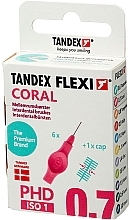 Духи, Парфюмерия, косметика Межзубные ершики, 0.7 mm, коралловый - Tandex Flexi Fine Coral