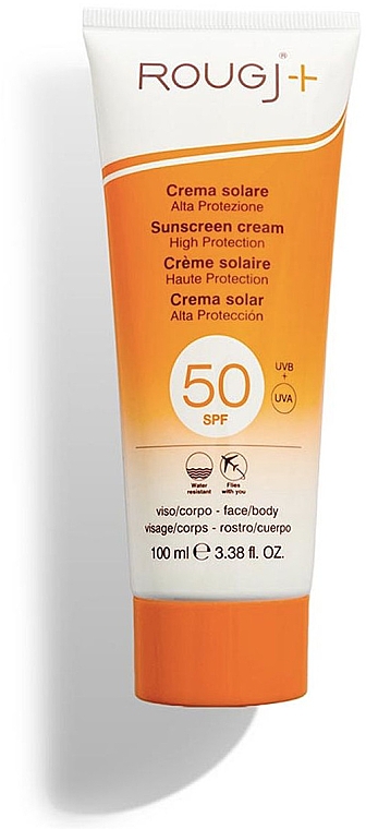 Солнцезащитный крем - Rougj+ Sunscreen Cream High Protection SPF50 — фото N1