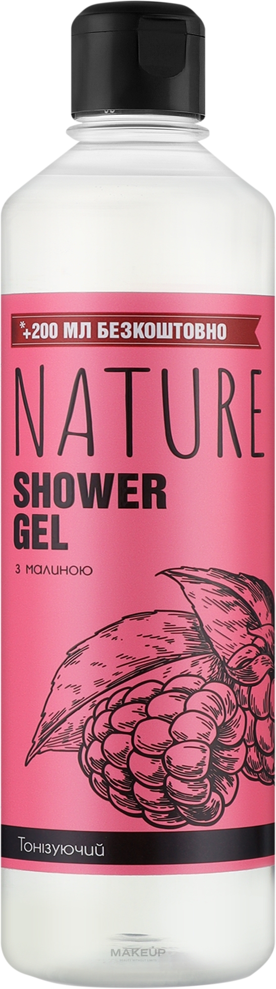 Гель для душу "Малина" - Bioton Cosmetics Nature — фото 500ml