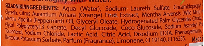 Восстанавливающее масло для ванны и душа "Апельсин и мята" - Farmona Tutti Frutti Orange And Mint Bath And Shower Oil — фото N3
