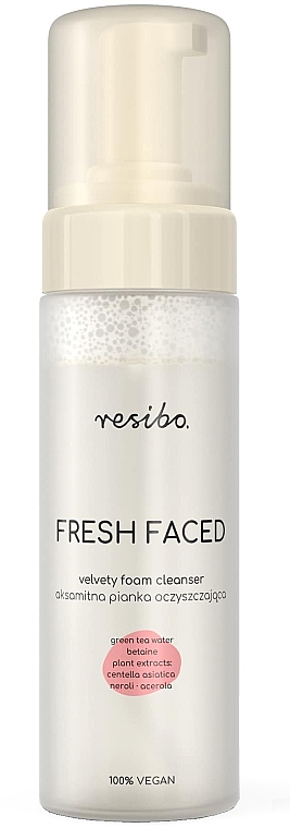 Оксамитова очищувальна пінка для обличчя - Resibo Fresh Faced Cleansing Foam — фото N1