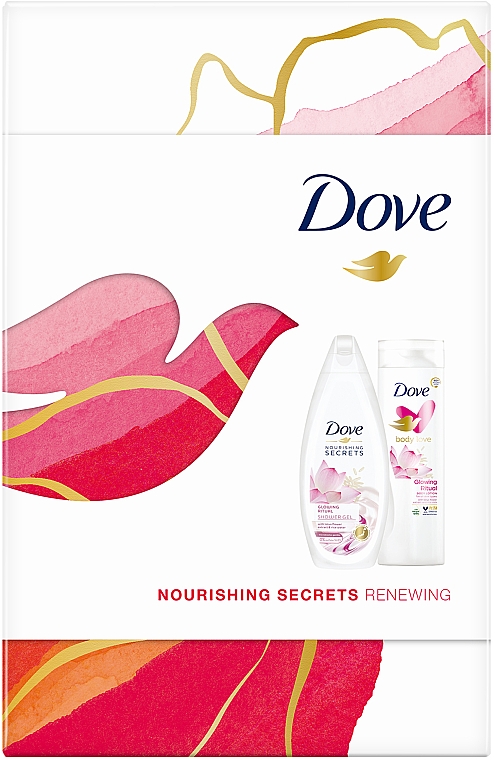 Набор - Dove Nourishing Secrets Renewing (sh/gel/250ml + b/lot/250ml) — фото N1