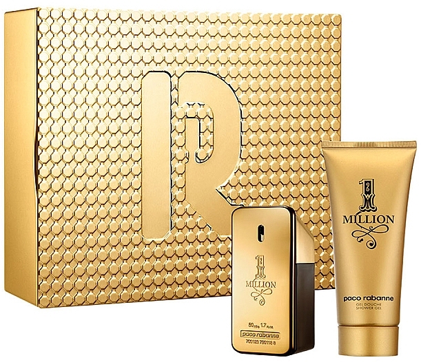 Paco Rabanne 1 Million - Набор (edt/50ml + sh/gel/100ml) — фото N1