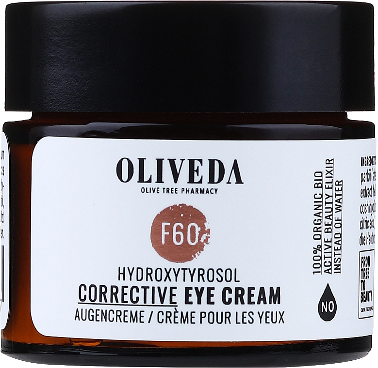 Крем для очей - Oliveda F60 Augencreme Hydroxytyrosol Corrective Eye Cream — фото N1