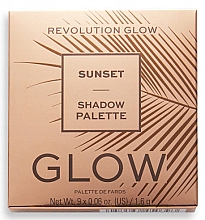 Духи, Парфюмерия, косметика Палетка теней для век - Makeup Revolution Glow Sunset Shadow Palette