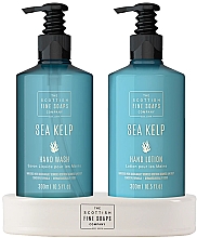Набір - Scottish Fine Soaps Sea Kelp Set Recycled Bottles (liq/soap/300ml + h/lot/300ml) — фото N1