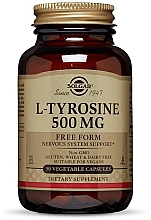 Аминокислота "L-тирозин", 500 мг - Solgar L-Tyrosine — фото N1