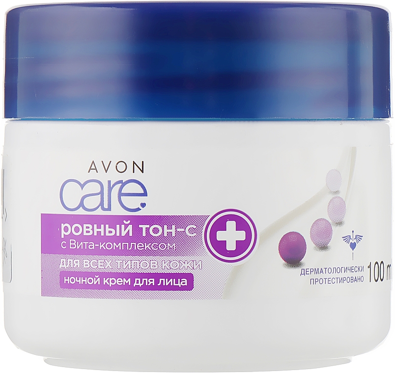 Ночной крем "Идеальный тон" - Avon Care Even Tone-C Facial Night Cream — фото N1