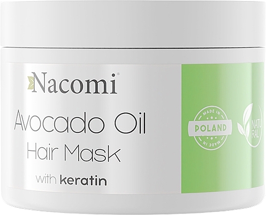  Маска для волосся - Nacomi Natural With Keratin & Avocado Oil Hair Mask — фото N1