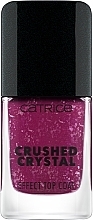 Верхнє покриття для лаку "Подрібнений кристал" - Catrice Crushed Crystal Effect Amethyst Aura Top Coat — фото N2