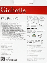Колготки для жінок "Vita Bassa" 40 Den, glace - Giulietta — фото N2