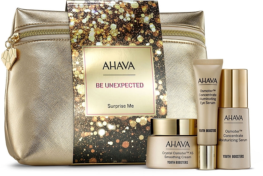 УЦІНКА Набір - Ahava Be Unexpected Surprise Me Gift Set (f/cr/50 ml + f/sser/30 ml + eye/cr/15 ml + pouch) * — фото N1