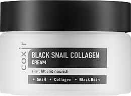 Живильний антивіковий крем для обличчя - Coxir Black Snail Collagen Cream Anti-Wrinkle And Nourish — фото N1