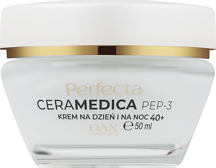 Крем проти зморщок на день і ніч 40+ - Perfecta Ceramedica Pep-3 Face Cream 40+ — фото N1