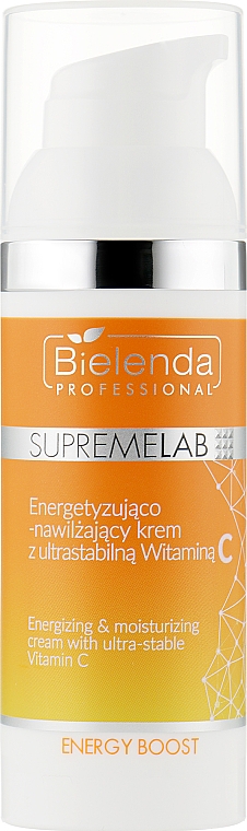 Тонизирующий увлажняющий крем-бустер с витамином C - Bielenda Professional SupremeLab Energy Boost — фото N1