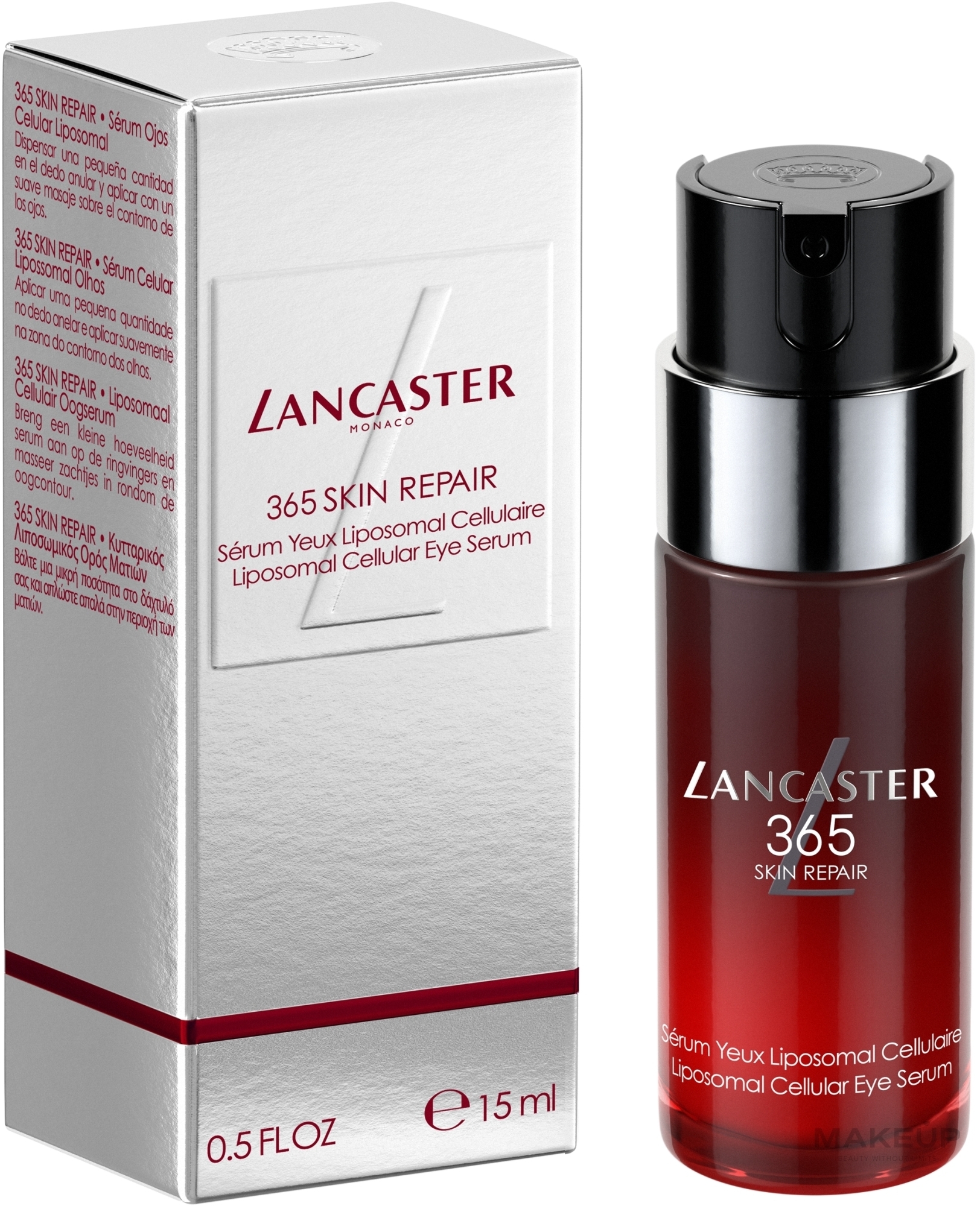 Сыворотка для ухода за глазами - Lancaster 365 Skin Repair Liposomal Cellular Eye Serum — фото 15ml