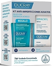 Набор - Ducray Keracnyl Anti-Imperfections Adults Set (foam/gel/40ml + ser/30ml) — фото N1