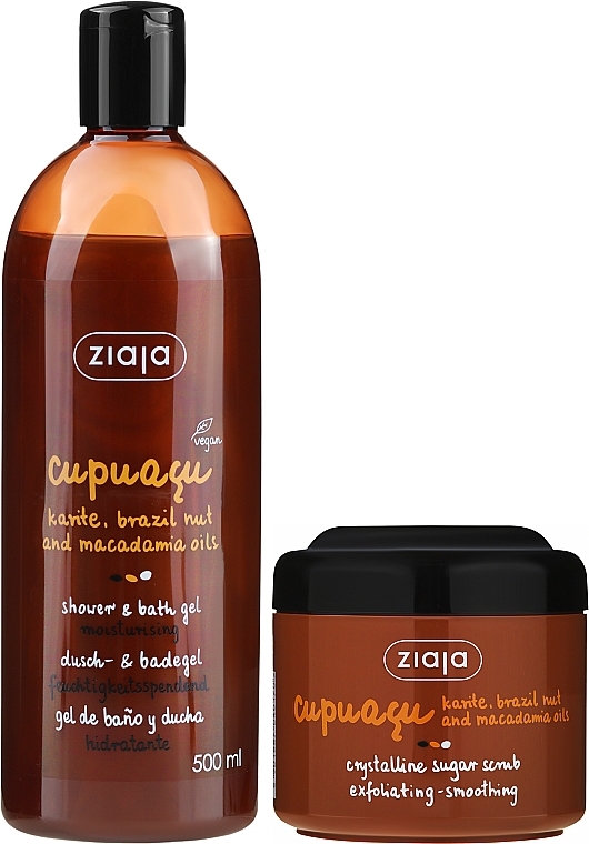 Набор - Ziaja Cupuacu (sh/gel/500ml + scrub/200ml) — фото N2