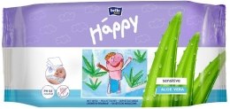 Парфумерія, косметика Вологі серветки - Bella Baby Happy Sensitive & Aloe Vera