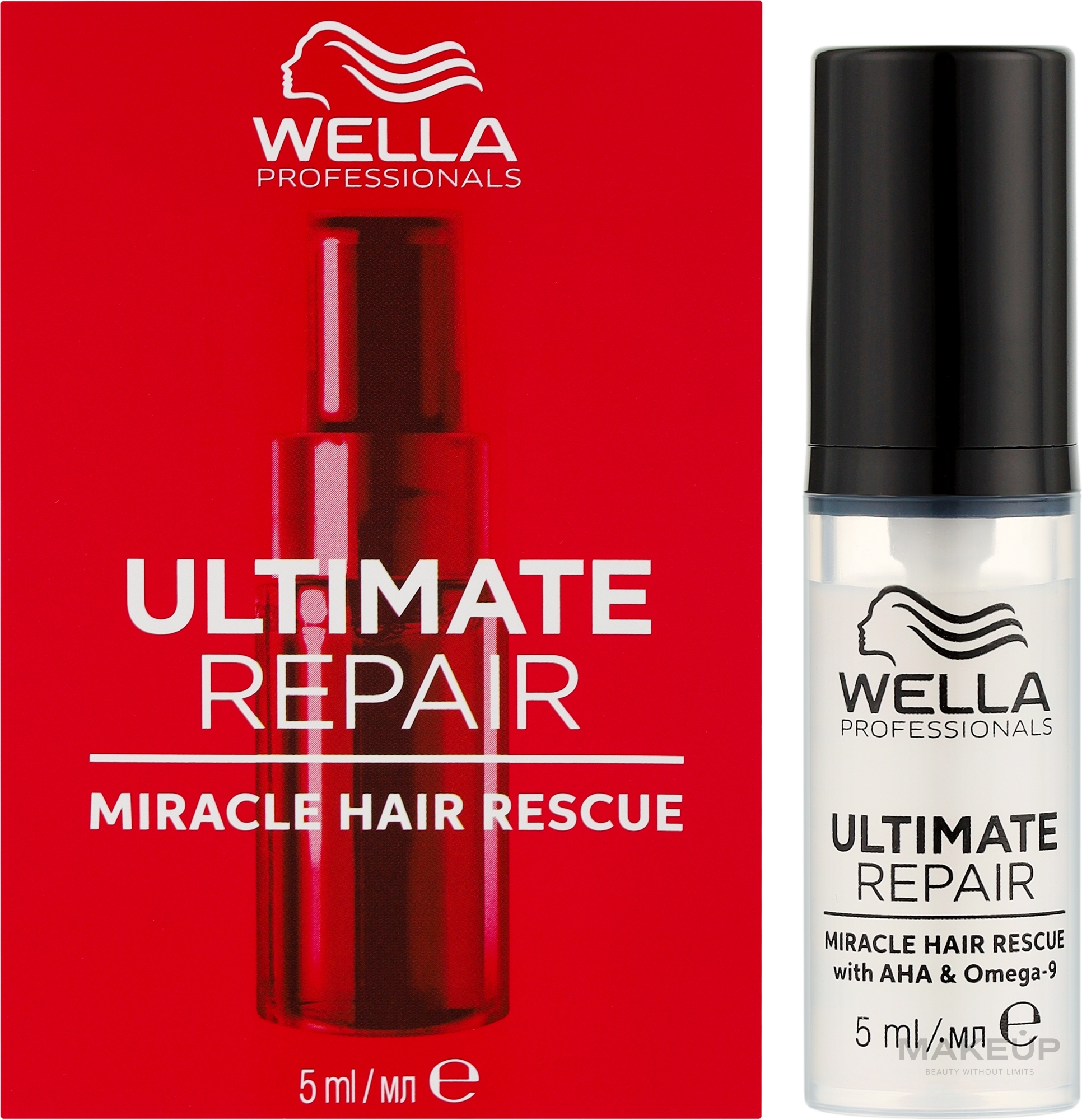 Сыворотка для всех типов волос - Wella Professionals Ultimate Repair Miracle Hair Rescue With AHA & Omega-9 (мини) — фото 5ml