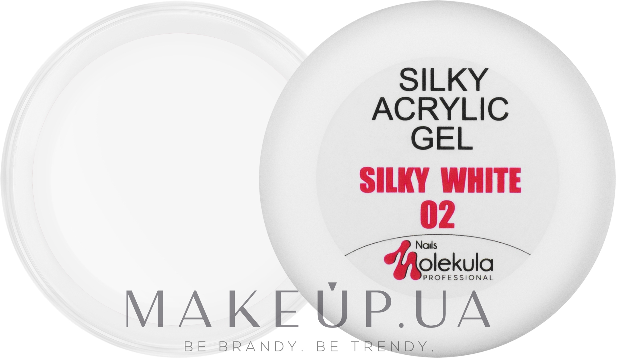 Акрил-гель - Nails Molekula Silky Acrylic Gel Silky White — фото 15ml