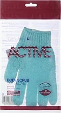 Отшелушивающая перчатка для тела, голубая - Suavipiel Active Body Scrub Spa Glove — фото N1