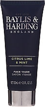 Набор - Baylis & Harding Men's Citrus Lime & Mint Bag(hair/body/wash/100ml + face/wash/100ml + a/sh/balm/100ml + acc) — фото N4