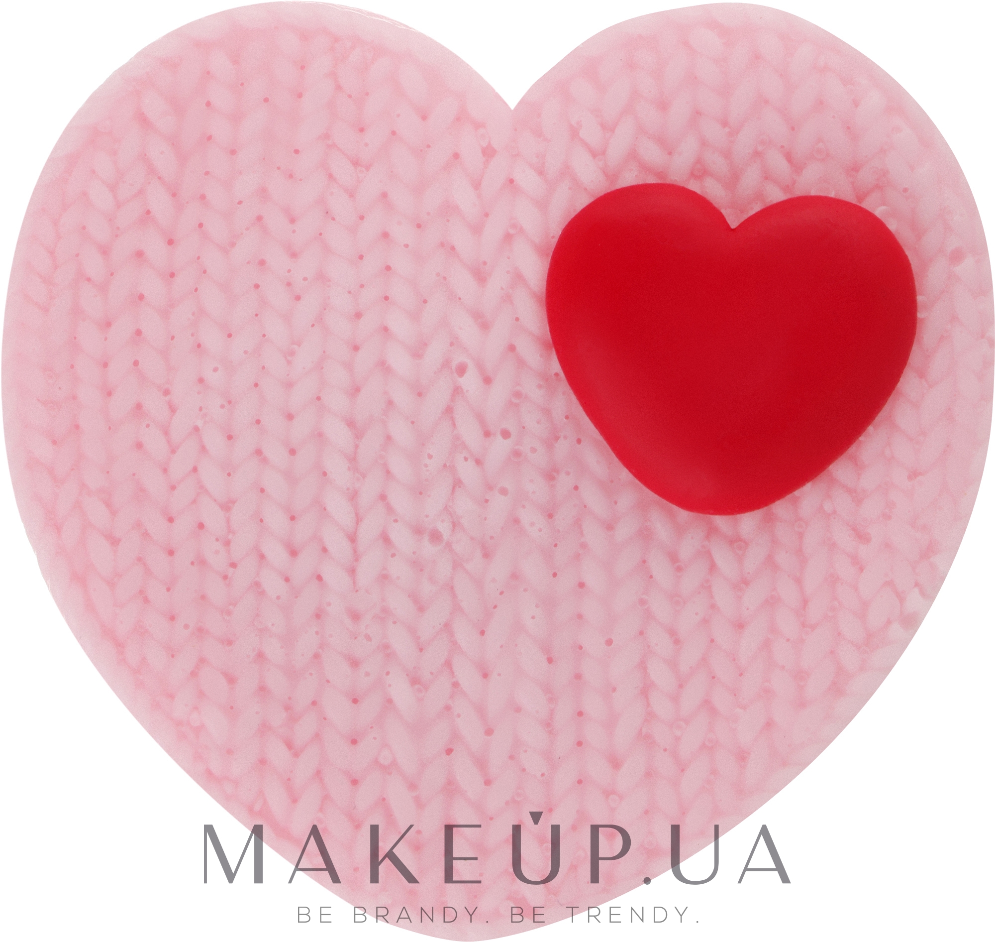 Мыло "Вязаное сердечко", розовое - Dushka — фото 90g