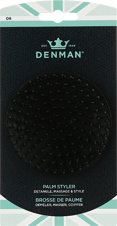 Щітка чоловіча для шампуновання, чорна - Denman D6 — фото N1