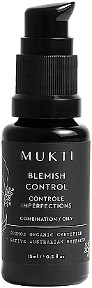 Сироватка для обличчя "Контроль плям" - Mukti Organics Blemish Control — фото N1