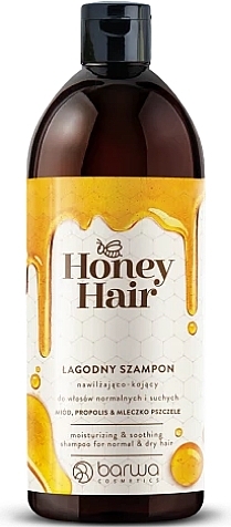 Шампунь для нормальных и сухих волос - Barwa Honey Hair Shampoo — фото N1