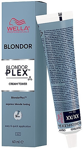 УЦЕНКА Крем-тонер для обесцвеченных волос - Wella Professionals Toner Blondorplex * — фото N1