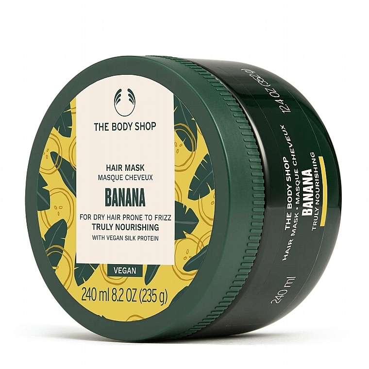 Маска для волосся "Банан" - The Body Shop Banana Truly Nourishing Hair Mask — фото N1