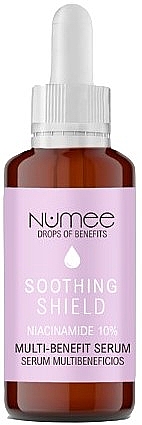 Многофункциональная сыворотка для лица - Numee Drops Of Benefits Soothing Shield Multi-Benefit Serum — фото N1
