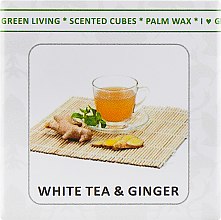 Аромакубики "Белый Чай имбирь" - Scented Cubes White Tea & Ginger Candle — фото N2