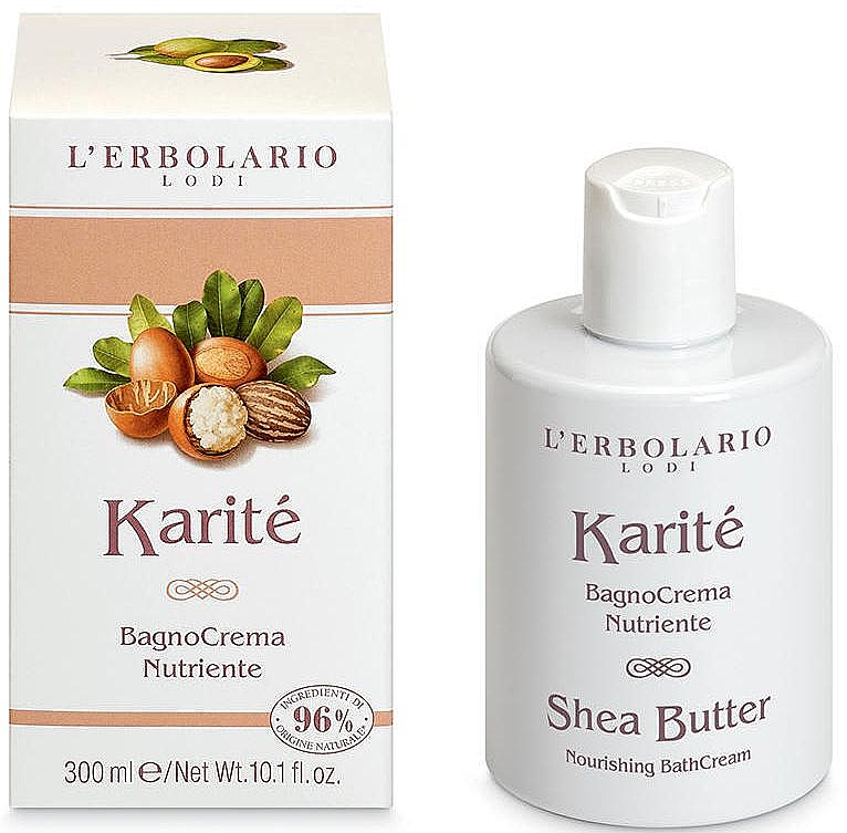 Живильний крем для душу "Каріте" - L'Erbolario Karite Shea Butter Nourishing Bath Cream